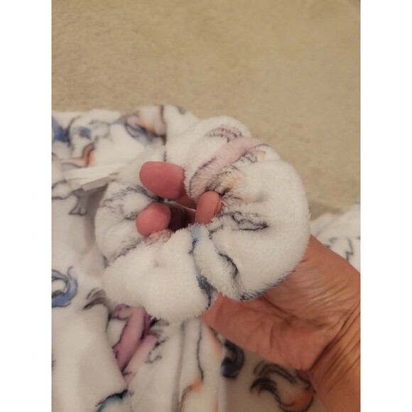 NWT HSN Lacey Chabert Kid's "Mommy+Me" Printed Short Robe Unicorns Kid Small - Picture 3 of 11